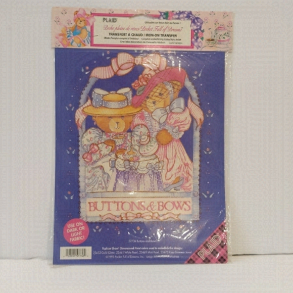 Plaid Other - 2/$20 Plaid iron on transfer teddy bear